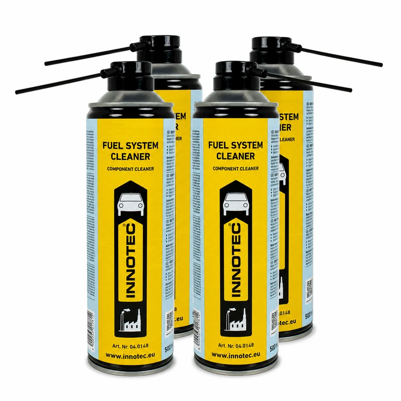 Innotec Fuel System Cleaner – Kraftstoffsystem-Reiniger 4er-Set