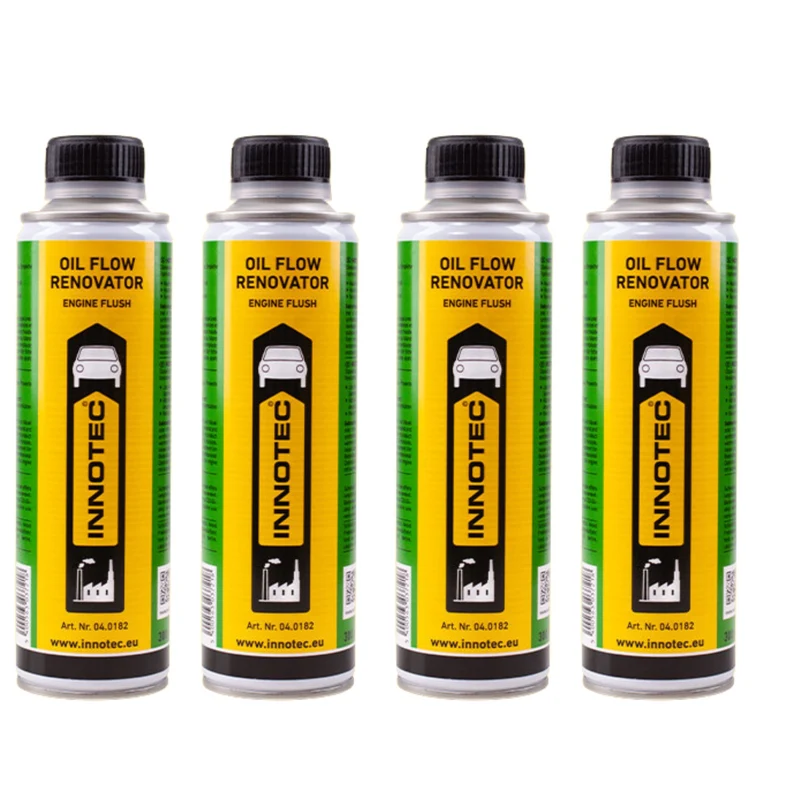 Innotec Oil Flow Renovator – Motorreiniger & Ölzusatz 4er-Set