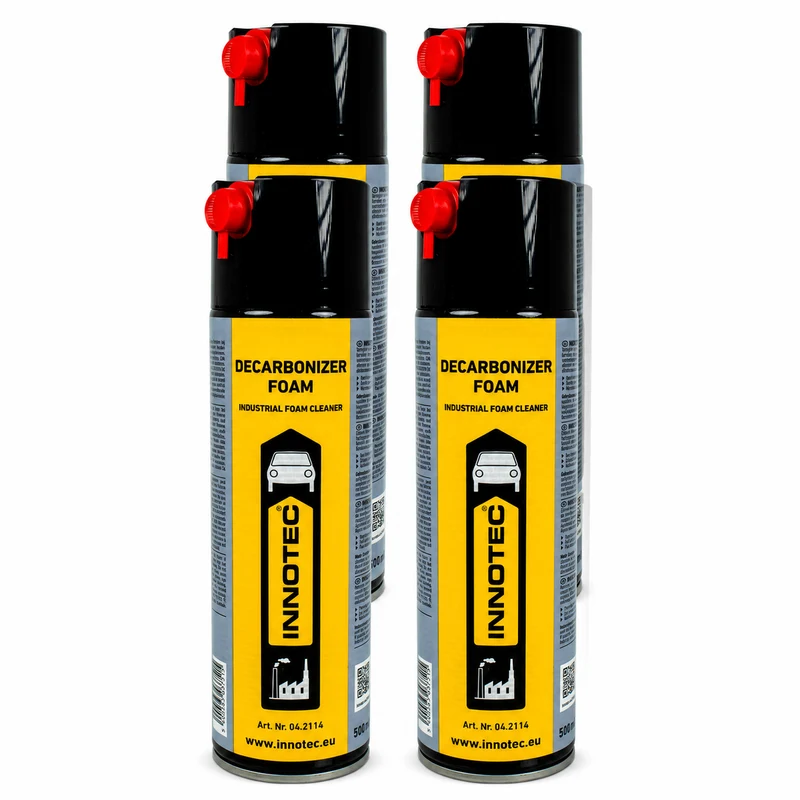 Innotec Decarbonizer Foam – Industrieller Schaumreiniger 4er-Set