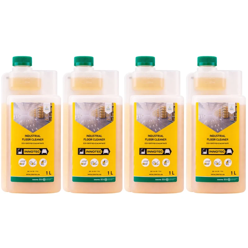 Innotec Industrial Floor Cleaner – Kraftvoller ökologischer Industriereiniger 4er-Set