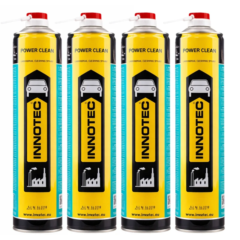 Innotec Power Clean – Hochintensiver, universeller Reinigungsspray 750 ml und Aerosol – 750 ml · Aerosol / 4er-Set