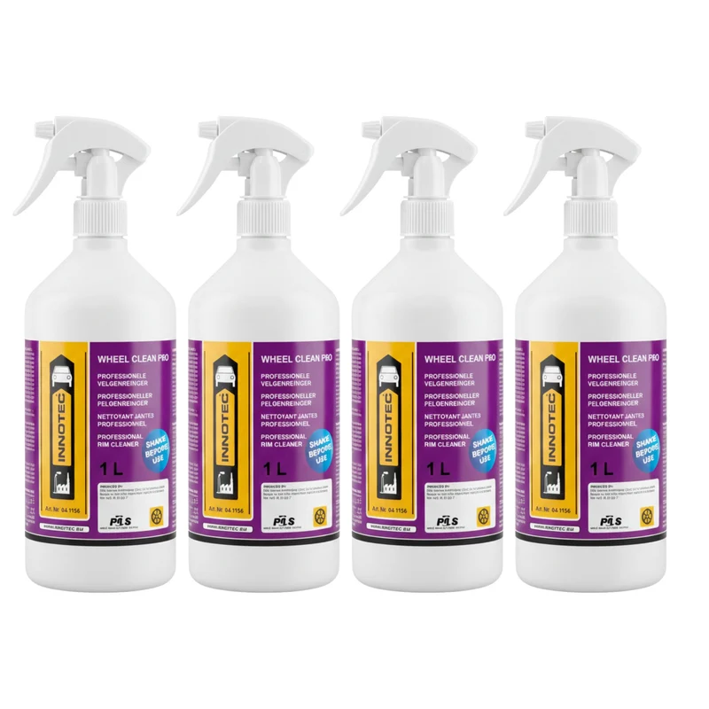 Innotec Wheel Clean Pro – Säurefreier Felgen- und Alureiniger 4er-Set