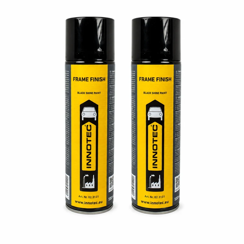 Innotec Frame Finish – Schwarzglänzender Lack 2er-Set
