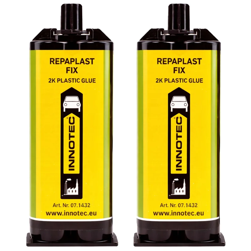 Innotec Repaplast Fix – 2K-PU-Klebstoff Schwarz – 50 ml · Doppelkartusche / 2er-Set