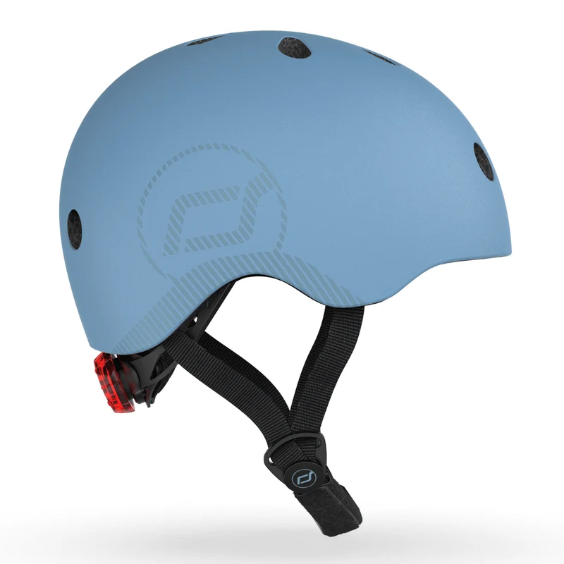 Scoot & Ride - Sykkelhjelm (55-59cm) Steel Onesize