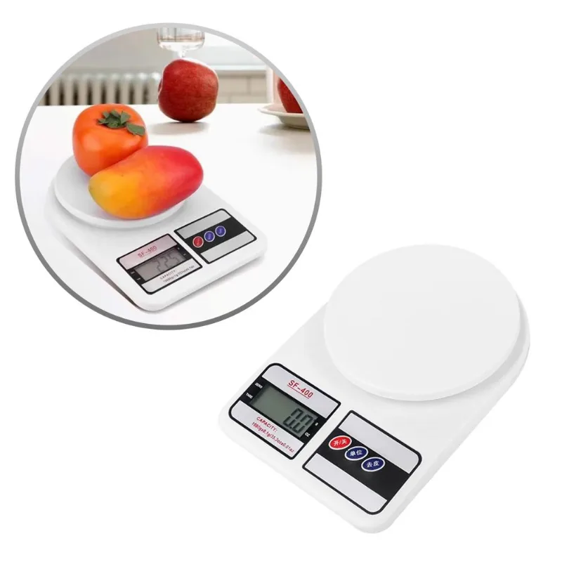 Balanza Gramera Digital de Cocina 10kg Precisa y Compacta BALANZA-GRAMERA