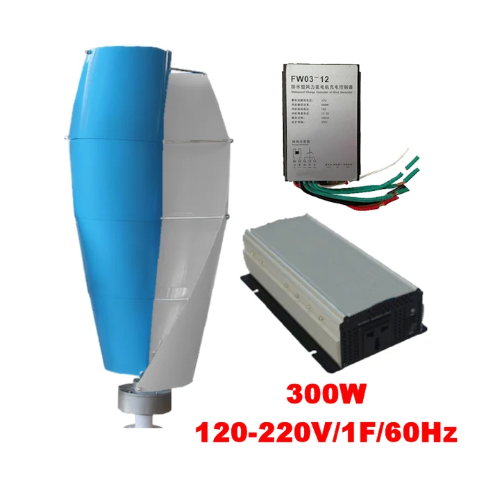 AlfaKit, Generador en Kit VentDepot, MXALK-001-001 $21889.45 - Generador 300W, 12V, Vientos de 3 a 45m/s, -40°C a 80°C, Controlador 300W, 12V, Inversor 300W, 120-220V, 1F, 60Hz., MXALK-001, Empaque: 40X140X40 cm, 20.5kg, Envío: 0 a 20 Días