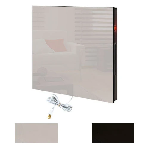 GlassHeat, Calefactor Delgado Ecologico, MXSGT-007-006 $8571.16 - 550W, 110V/1F/60Hz, 5A, 68x98x13 cm, Cristal Negro, Vidrio, Vertical., MXSGT-006, Empaque: 68X98X13 cm, 12.6kg, Envío: 12 Días