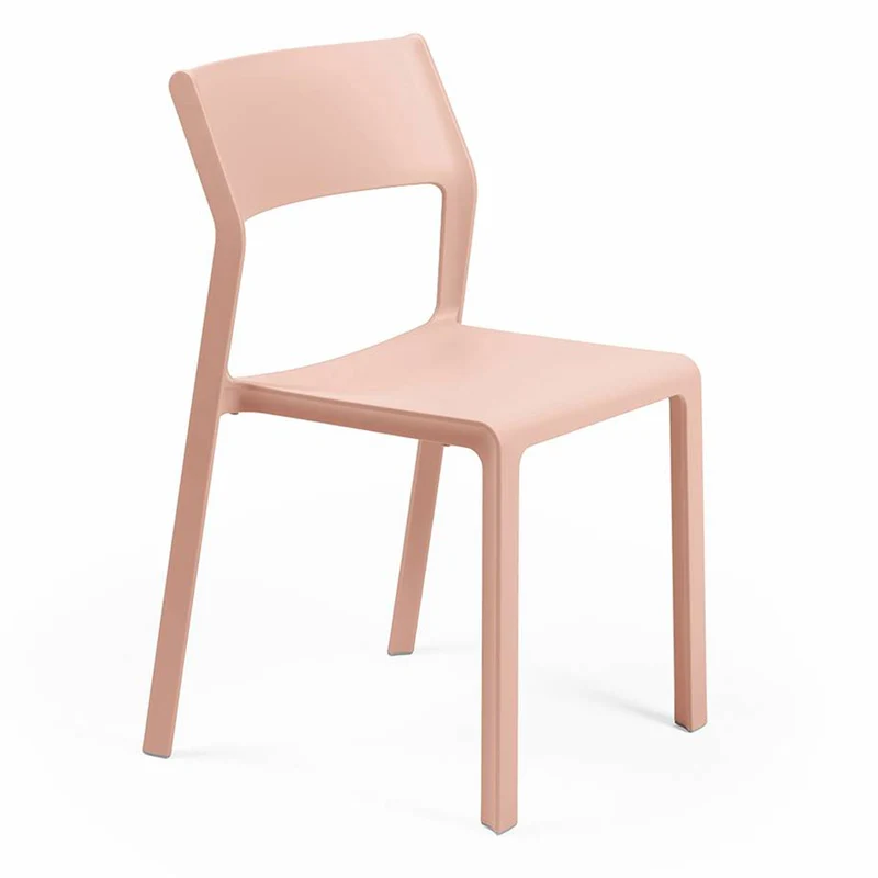 Sedia "Nardi Trill Bistrot" da esterno per bar e ristorante in polipropilene "Made in Italy" Rosa / Confezione da 2 Pezzi
