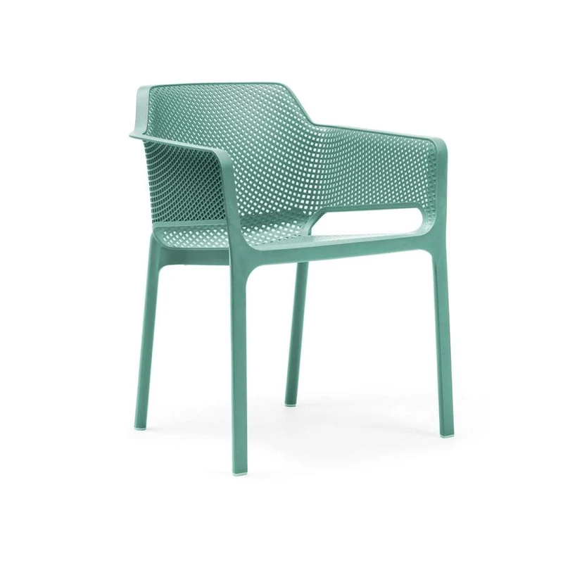 Poltrona "Net" in polipropilene fiber-glass da giardino, bar e ristorante "Made in Italy" Confezione da 6 Pezzi / Salice