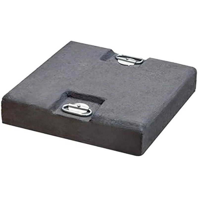 Marmetta con maniglie per ombrellone a braccio laterale da 60 kg in cemento "Made In Italiy" Antracite