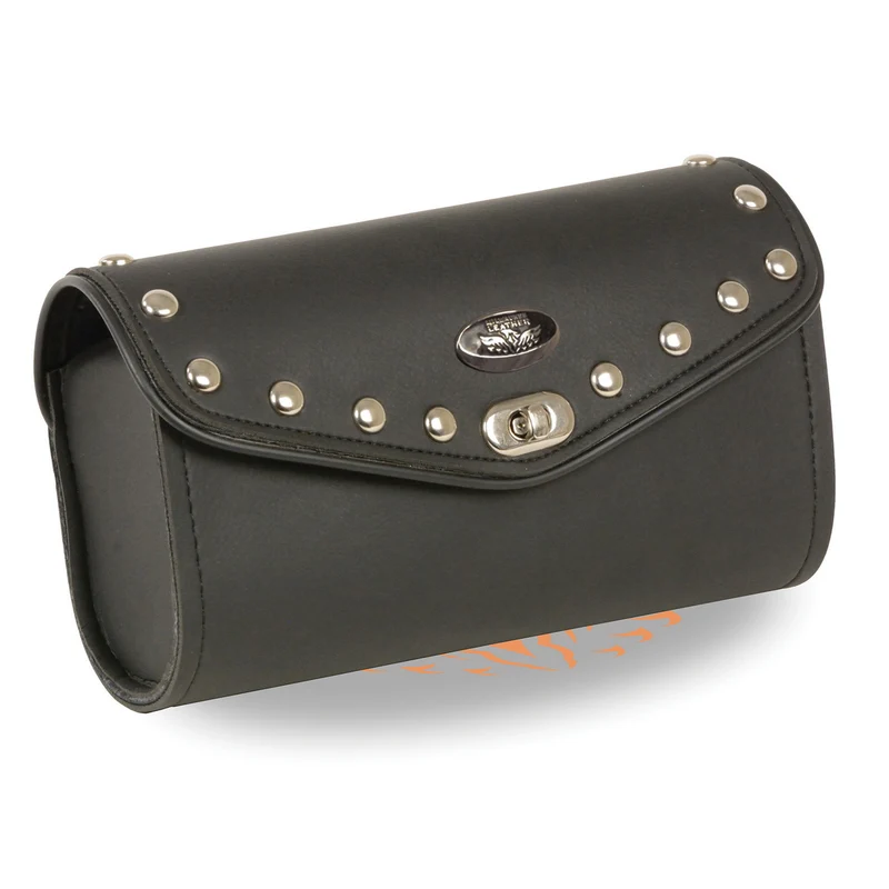 Milwaukee Performance SH49901 Black PVC Large Studded Windshield Bag with Turn Clasp Black / One Size