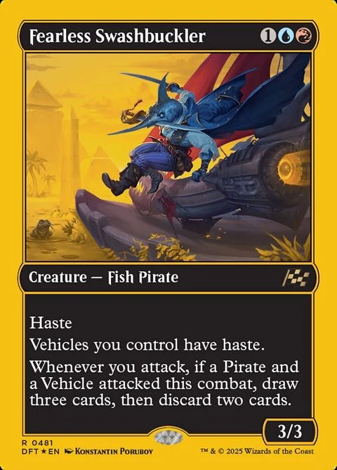 Fearless Swashbuckler (481) - Boxtopper Foil / Near Mint