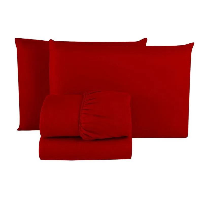 Jogo de Lençol Solteiro com Elástico Microfibra Premium 03 Peças Jogo de Cama Box 30CM Altura