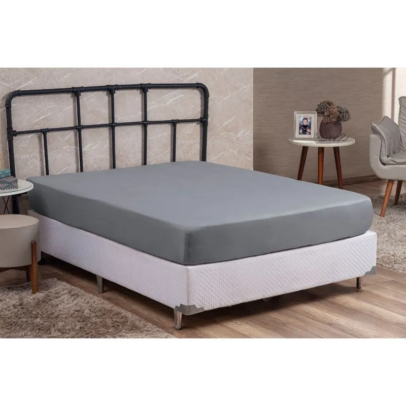 Lenço Casal Padrão Avulso Liso Com Elástico Linha basic 01 Peça Cama Box Microfibra Cores Vivas
