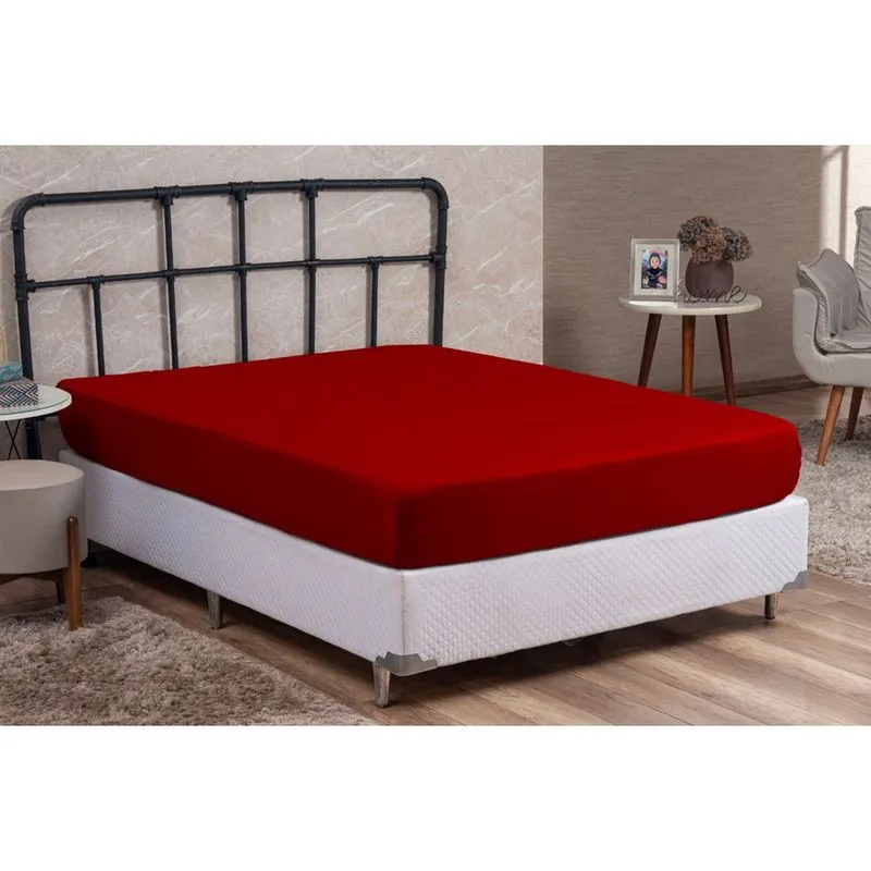Lençol Casal queen com elastico Microfibra premium 01 Peça para Cama Box 30CM Altura