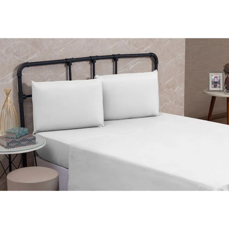 Jogo de Cama Solteiro Lençol com Elástico Microfibra Premium 03 Peças Roupa de Cama Box para Revenda