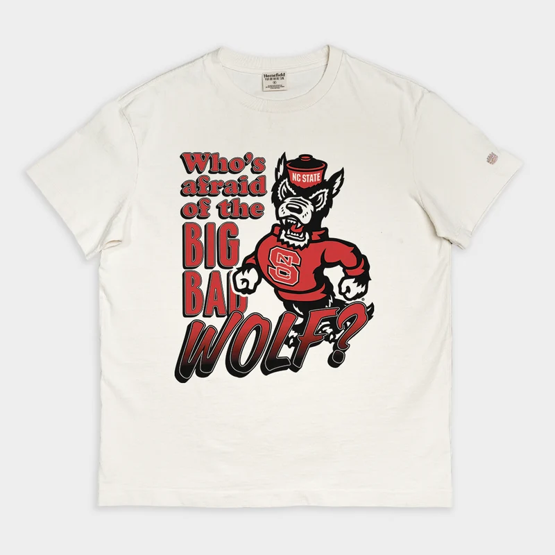 NC State "Big Bad Wolfpack" Vintage Heavyweight Tee S / Cream