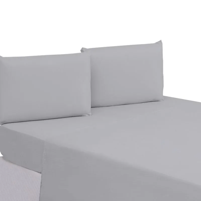 Lençol Casal Sem Elástico Percal 200 Fios 100% Algodão 01 Peça com Bainha Lindo e Macio Cama Box