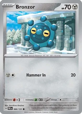 Bronzor (66/131) [SV Prismatic Evolutions] Moderately Played