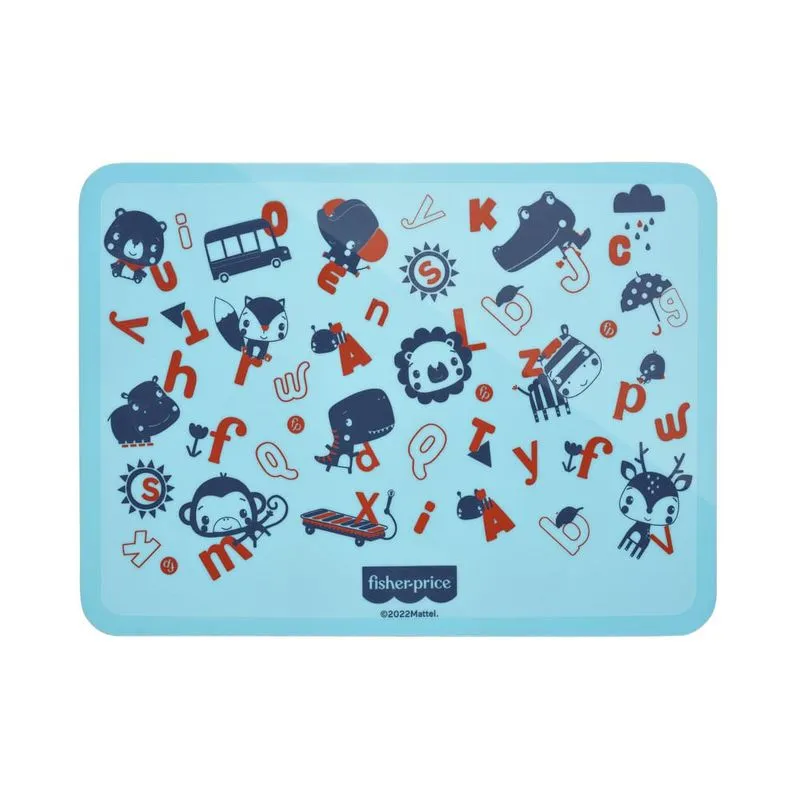 Lugar Americano de Silicone Estampado Yummy! Azul Fisher-Price - BB1195X [Reembalado]