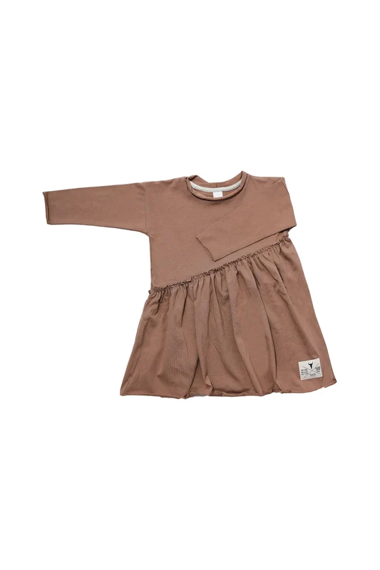 BOOSO KHAKI ASYMMETRICAL DRESS 8-9