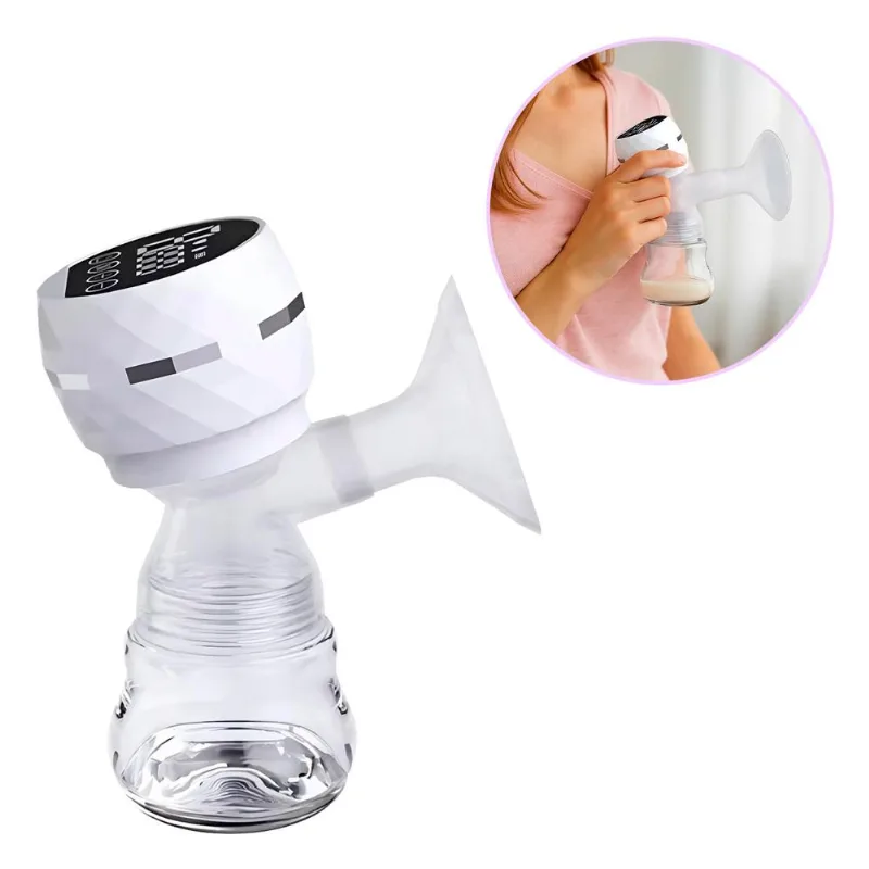 Extractor de Leche S005 Eléctrico 2 en 1 con Biberón Blanco