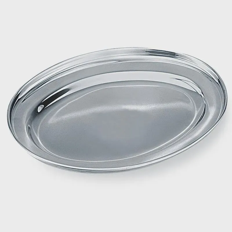 Travessa De Inox Oval Funda 45 Cm