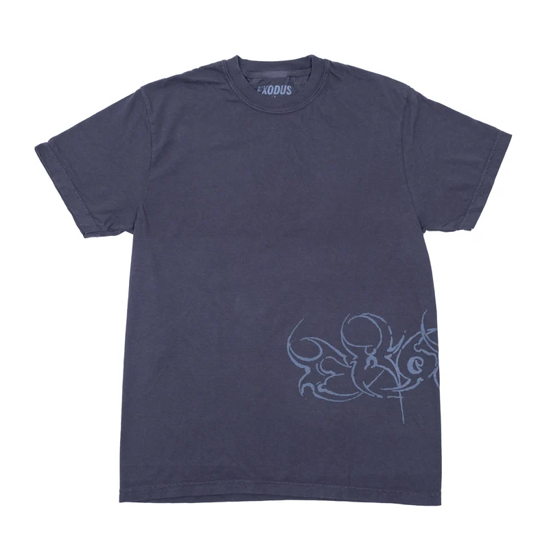 Exodus Side Script Tee - Graphite L
