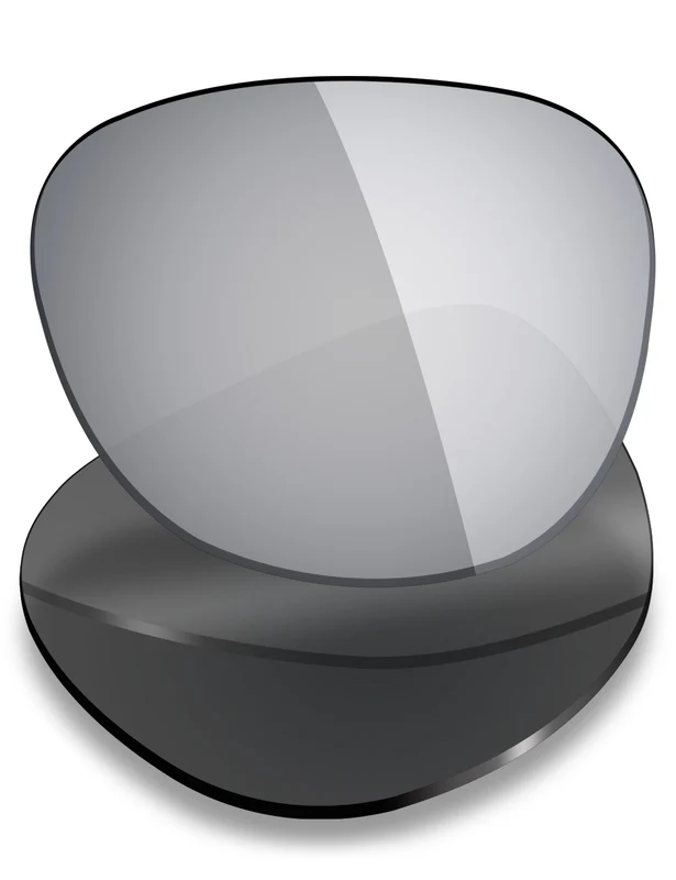 Custom Prescription Lenses for Prada SPS 01T SPS 01T 56mm Silver Titanium Mirrored / Polarized