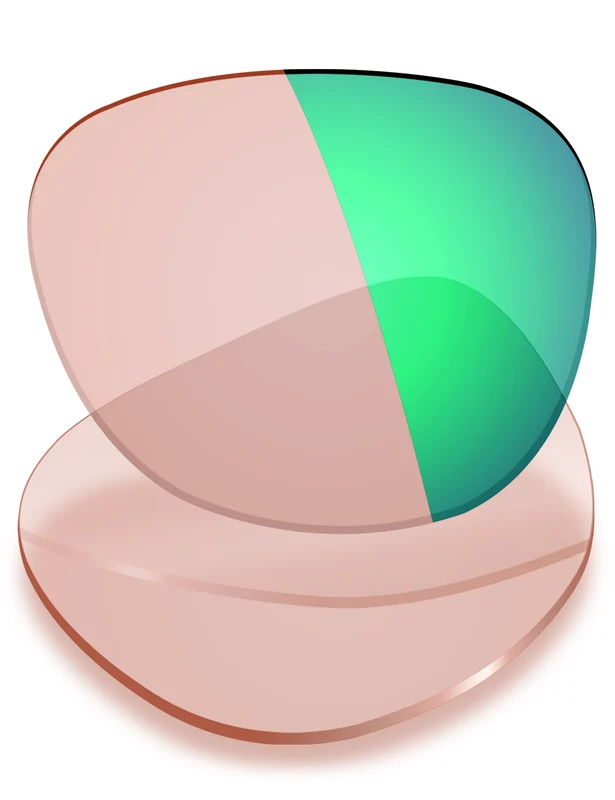 Custom Prescription Lenses for Prada SPS 01T SPS 01T 56mm Trivex® Performance Green Mirrored Photochromic / Trivex®