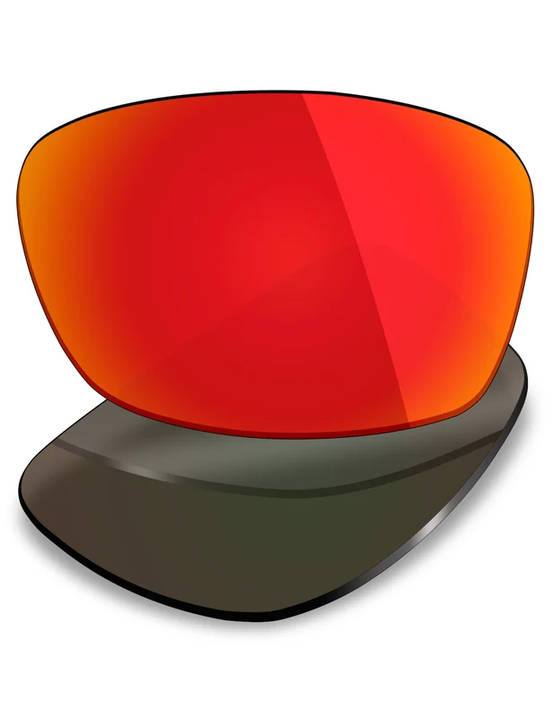 Custom Prescription Lenses for Oakley Hijinx Fire Red Mirrored / Polarized