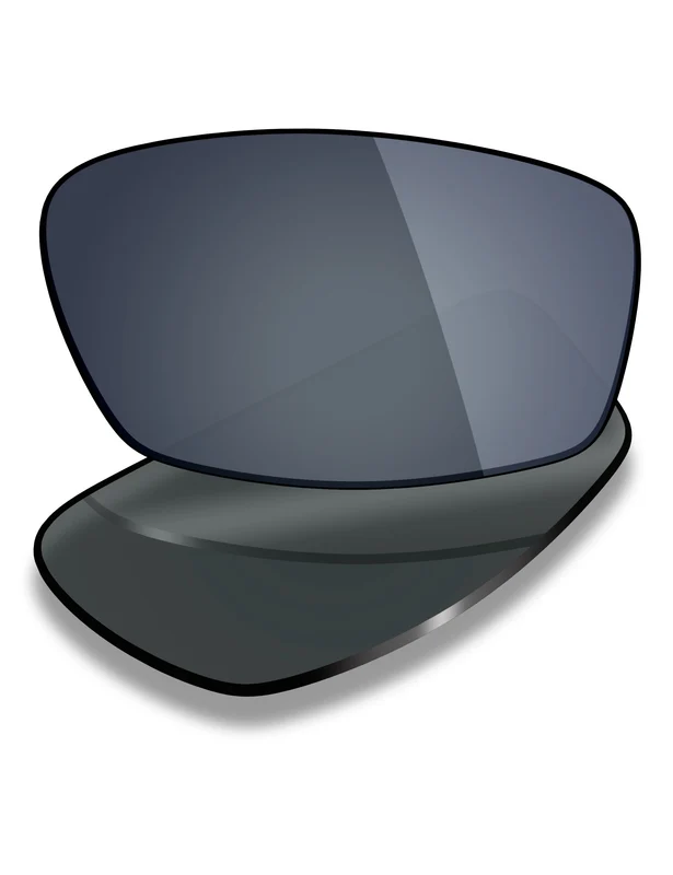 Oakley Transistor OX3085 51mm Replacement Lenses by MRY Black Chrome Mirrored / HD Polarized