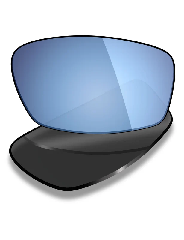 Custom Prescription Lenses for Oakley Transistor OX3085 51mm Ice Blue Mirrored / Polarized
