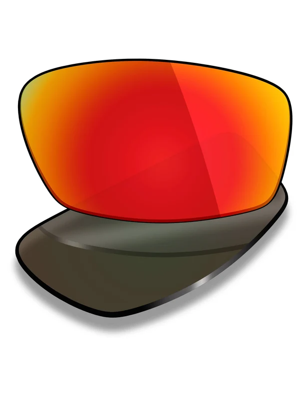 Custom Prescription Lenses for Oakley Transistor OX3085 51mm Fire Red Mirrored / Standard