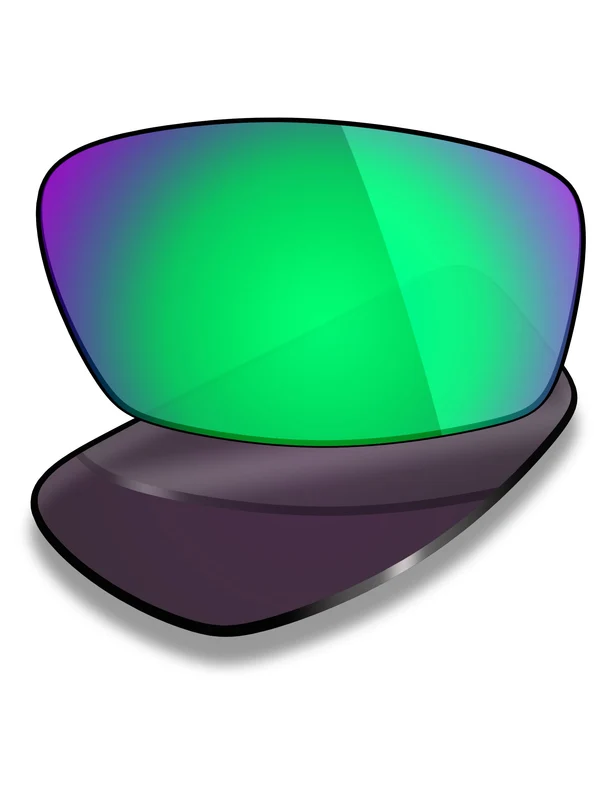 Custom Prescription Lenses for Oakley Transistor OX3085 51mm Emerald Green Mirrored / Standard