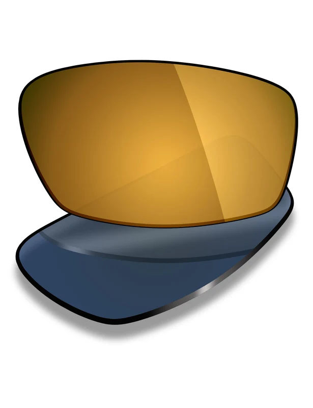 Custom Prescription Lenses for Oakley Transistor OX3085 51mm 24K Gold Mirrored / Polarized