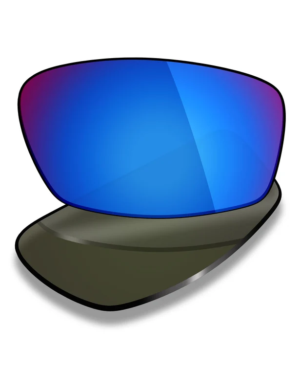 Custom Prescription Lenses for Oakley Transistor OX3085 51mm Deep Blue Mirrored / Thin