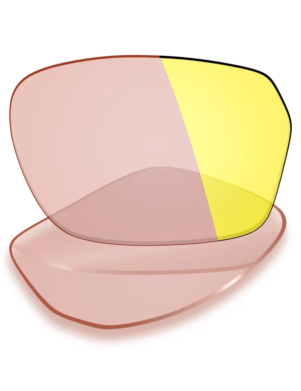 Custom Prescription Lenses for Oakley Hex Jector (A) OX8174F 54mm Trivex® Performance Gold Mirrored Photochromic / Trivex®