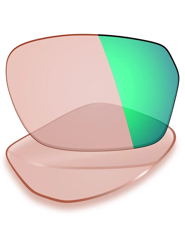 Custom Prescription Lenses for Oakley Hex Jector (A) OX8174F 54mm Trivex® Performance Green Mirrored Photochromic / Trivex®