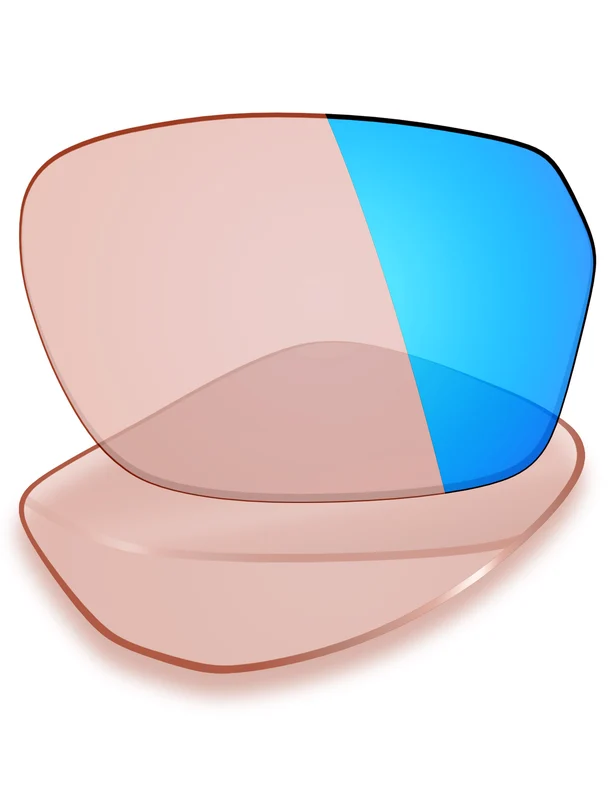 Custom Prescription Lenses for Oakley Hex Jector (A) OX8174F 54mm Trivex® Performance Blue Mirrored Photochromic / Trivex®