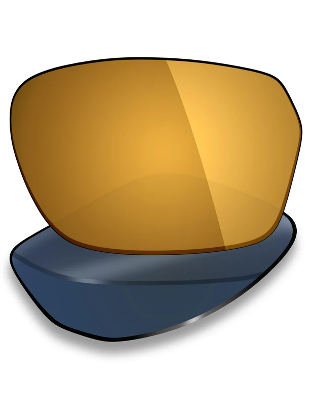 Custom Prescription Lenses for Oakley Hex Jector OX8032 57mm 24K Gold Mirrored / Polarized