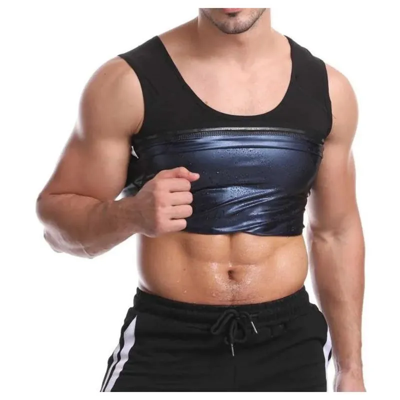 Modelador De Cintura Térmico Masculino Shapewear Preto Tamanho S/m - 2xl/3