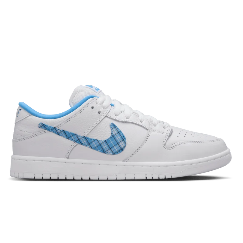 Nike SB Dunk Low Pro Nicole Hause Skateboard Shoe - White/University Blue-White M 6 / W 7.5