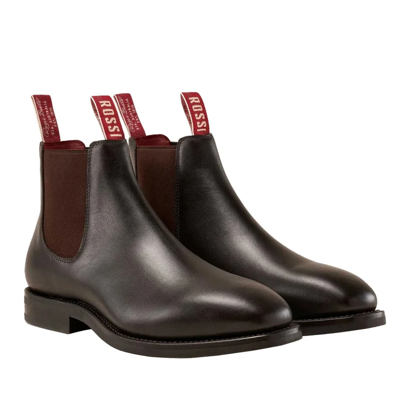 Rossi Mens Colt Chelsea Boots (503) Chestnut 5 (AUS/UK)
