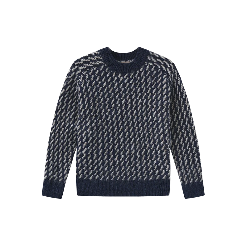 ONE CHILD NAVY WAVE KNIT SWEATER 3