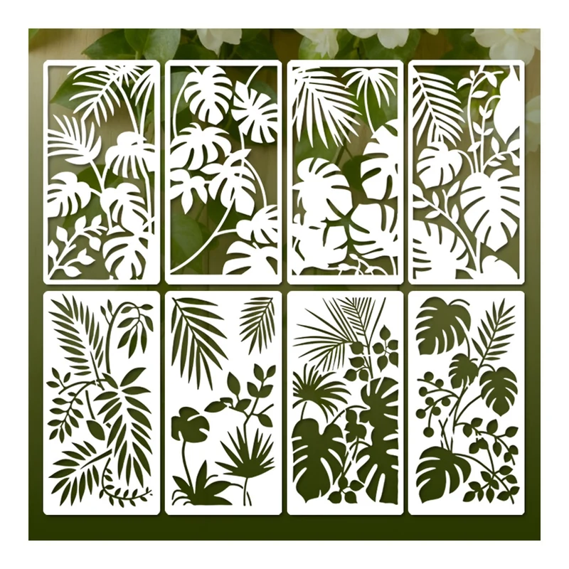 Poppy Crafts Stencil Kit #134 Tropical Foliage