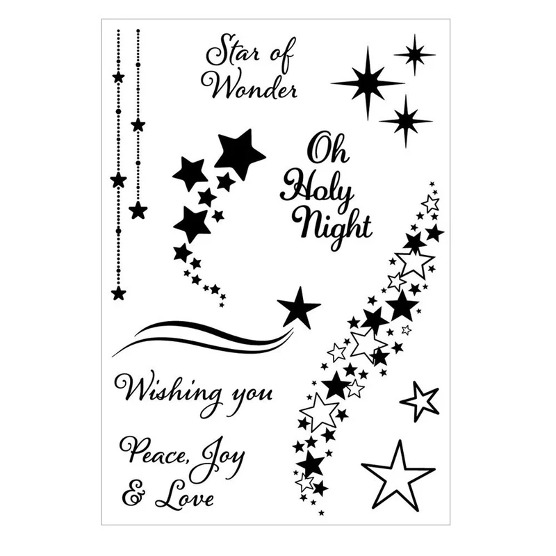 Poppy Crafts Stamps #743 - Christmas Stars