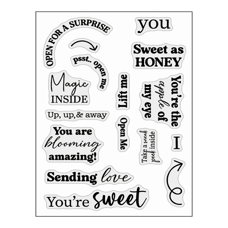 Poppy Crafts Stamps #793 - Sweet Surprises
