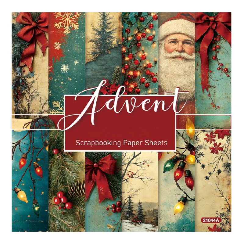 Poppy Crafts 6" x 6" Paper Pack #445 - Advent